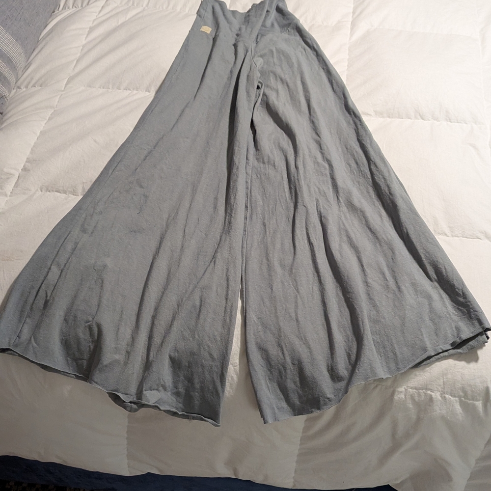 Women's Gray Wide-Leg Jumpsuit